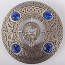 Grey Clan Crest Pewter Plaid Brooch