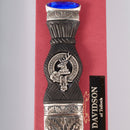 Davidson Clan Crest Sgian Dubh - Stone Top