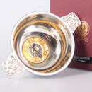 Davidson Clan Crest Quaich with Gold Trim