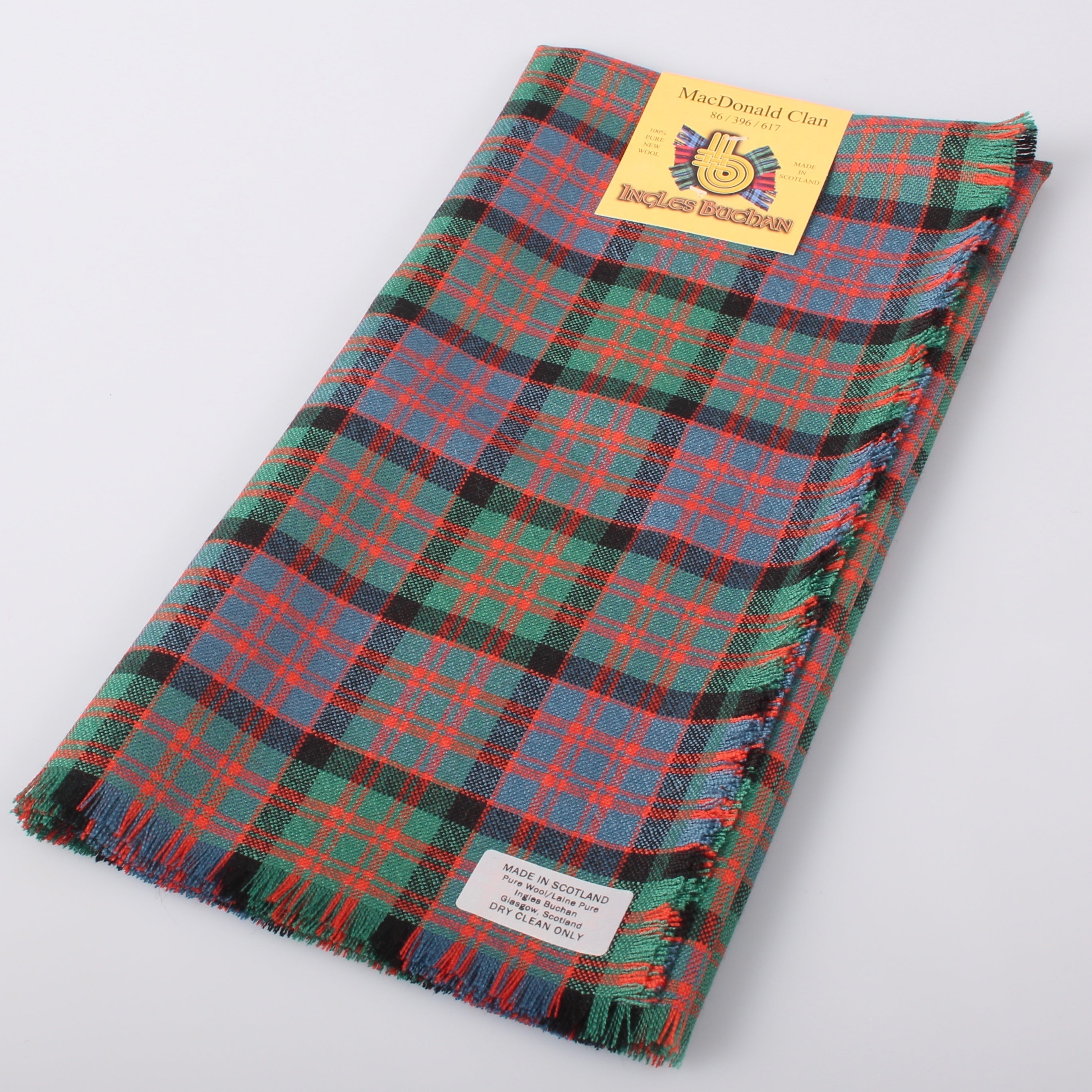 MacDonald Ancient Tartan Wool Headscarf.