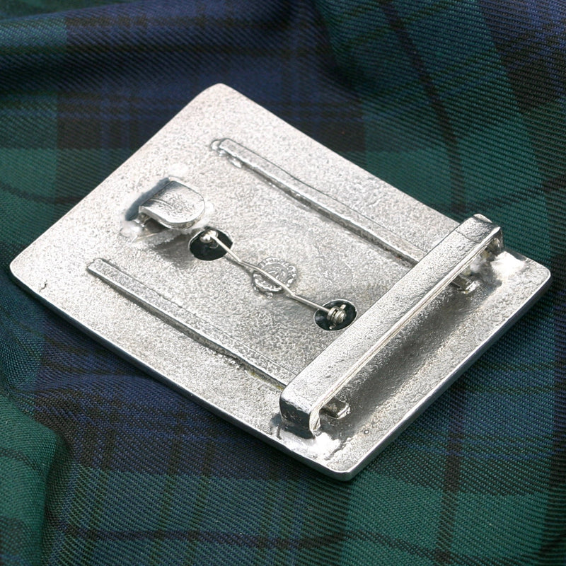 Burnett Pewter Clan Crest Buckle For Kilt Belts