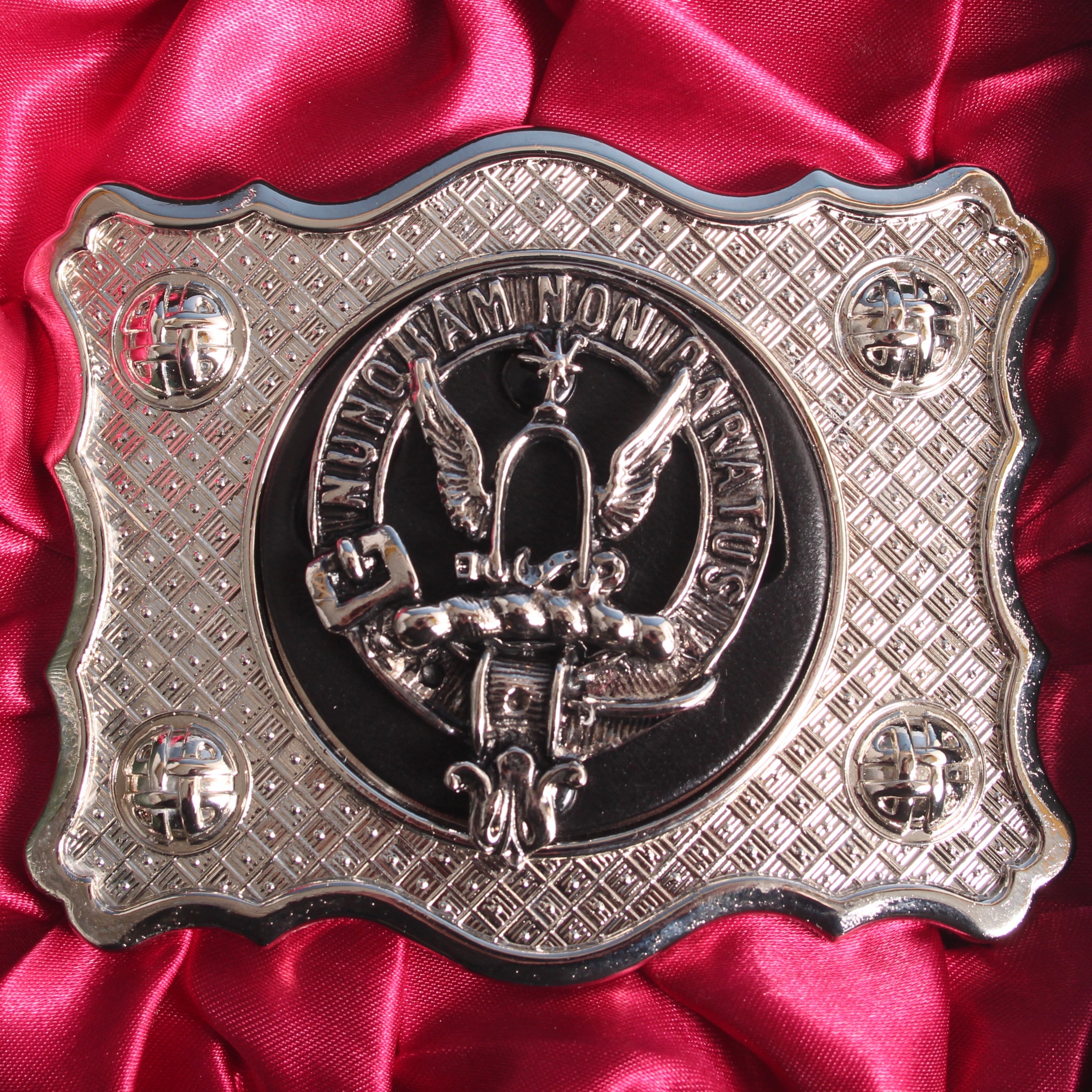 Johnstone  Pewter Clan Crest Buckle For Kilt Belts