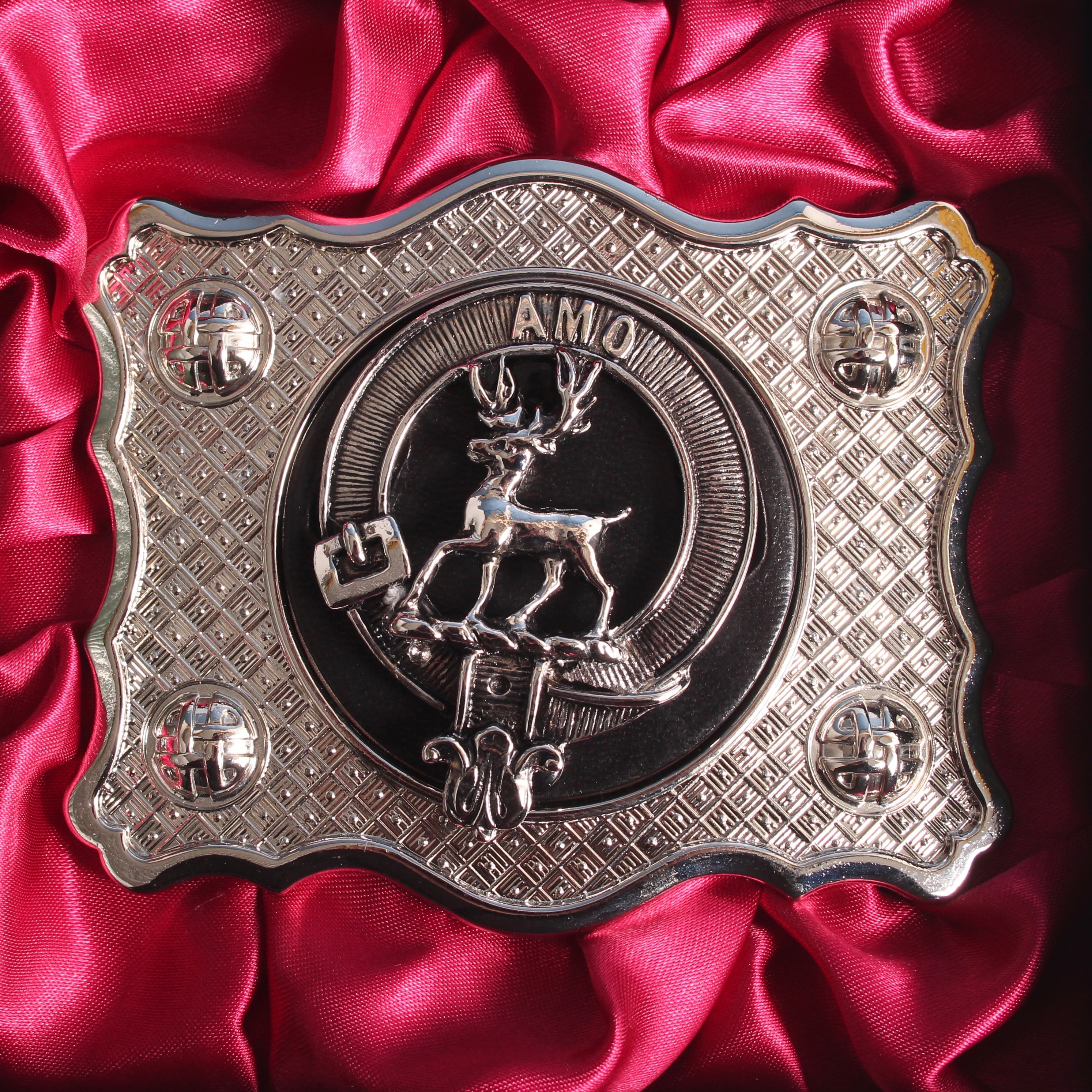 Scott Pewter Clan Crest Buckle For Kilt Belts