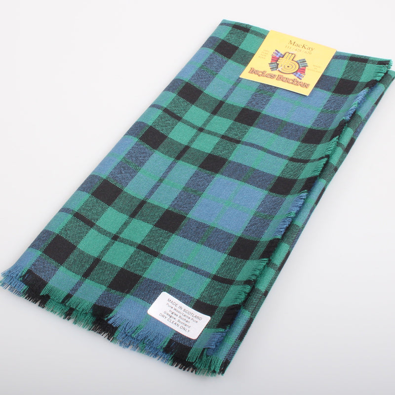 MacKay Ancient Tartan Wool Headscarf.