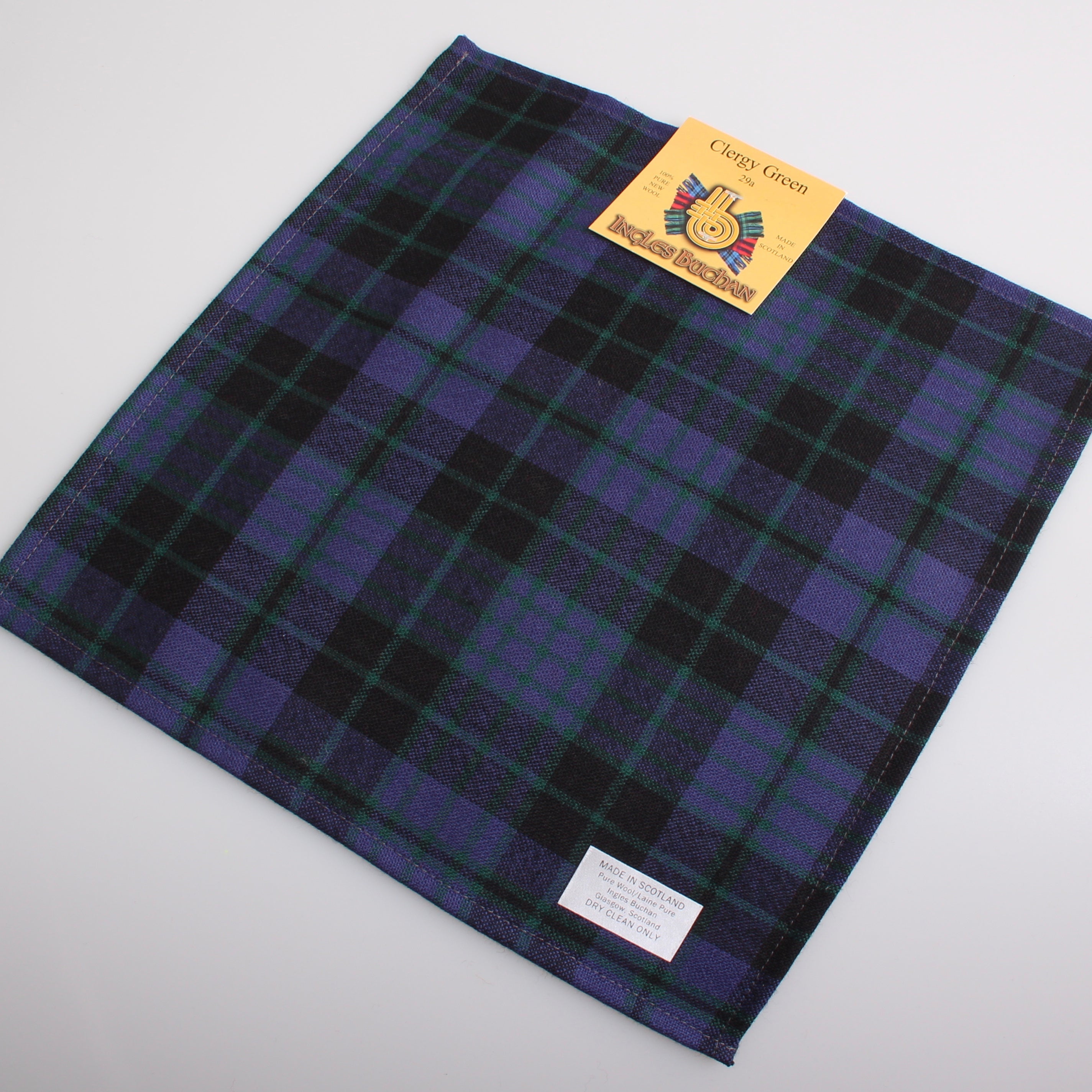 Pocket Square in Clergy Modern Tartan