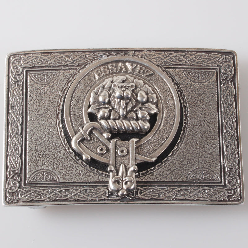 Dundas Pewter Clan Crest Buckle For Kilt Belts