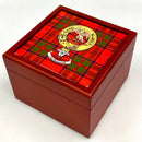 Drummond Crest and Tartan Jewellery Box - Large