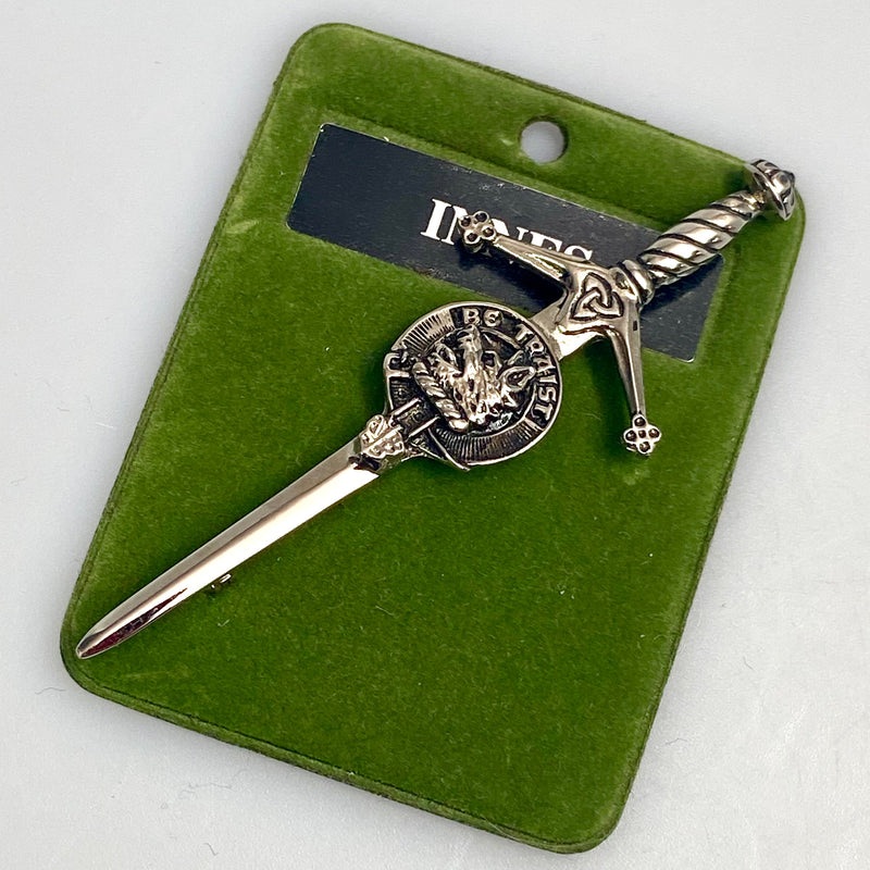 Clan Crest Pewter Kilt Pin with Inness Crest