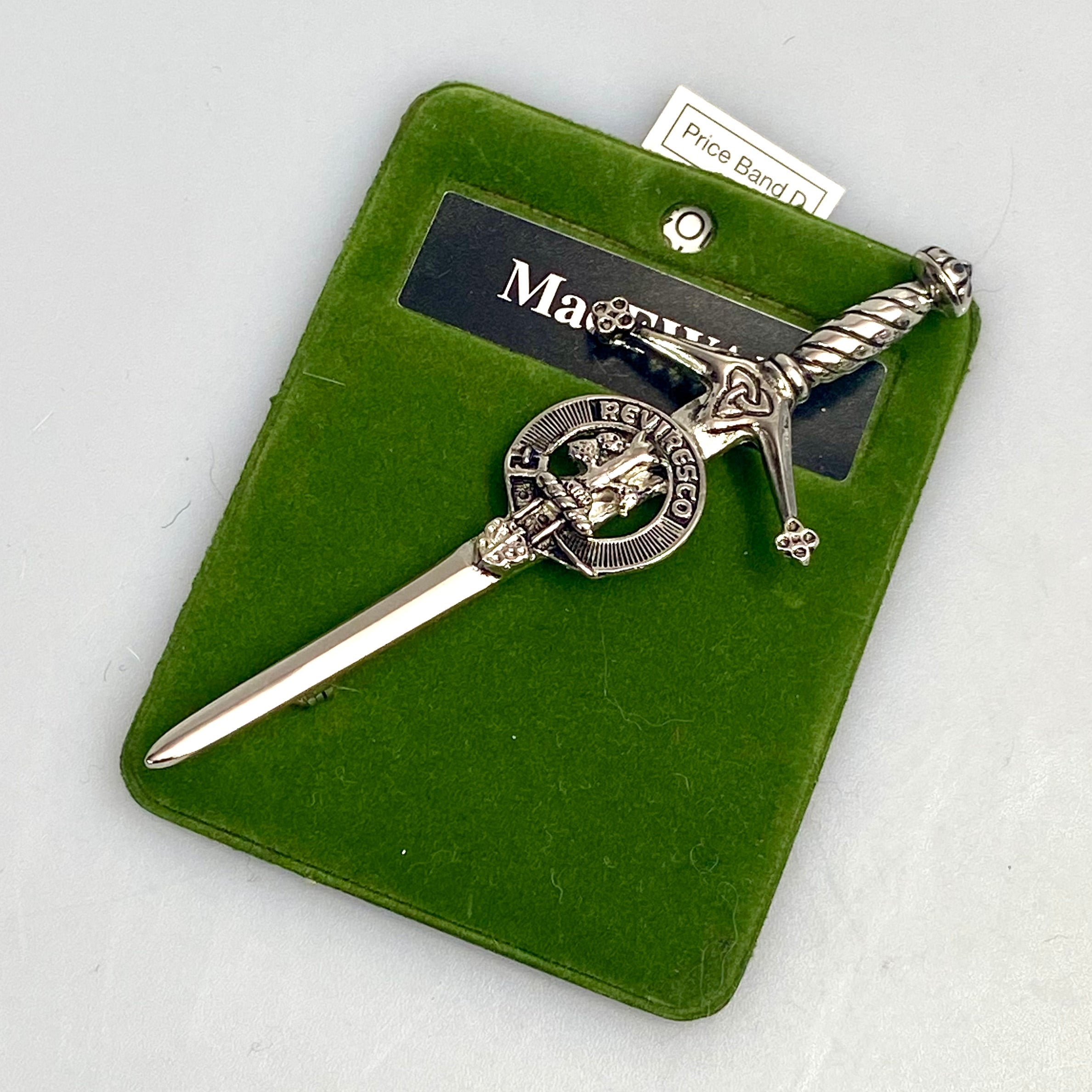 Clan Crest Pewter Kilt Pin with MacEwen Crest