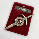 Clan Crest Pewter Kilt Pin with Scott Crest