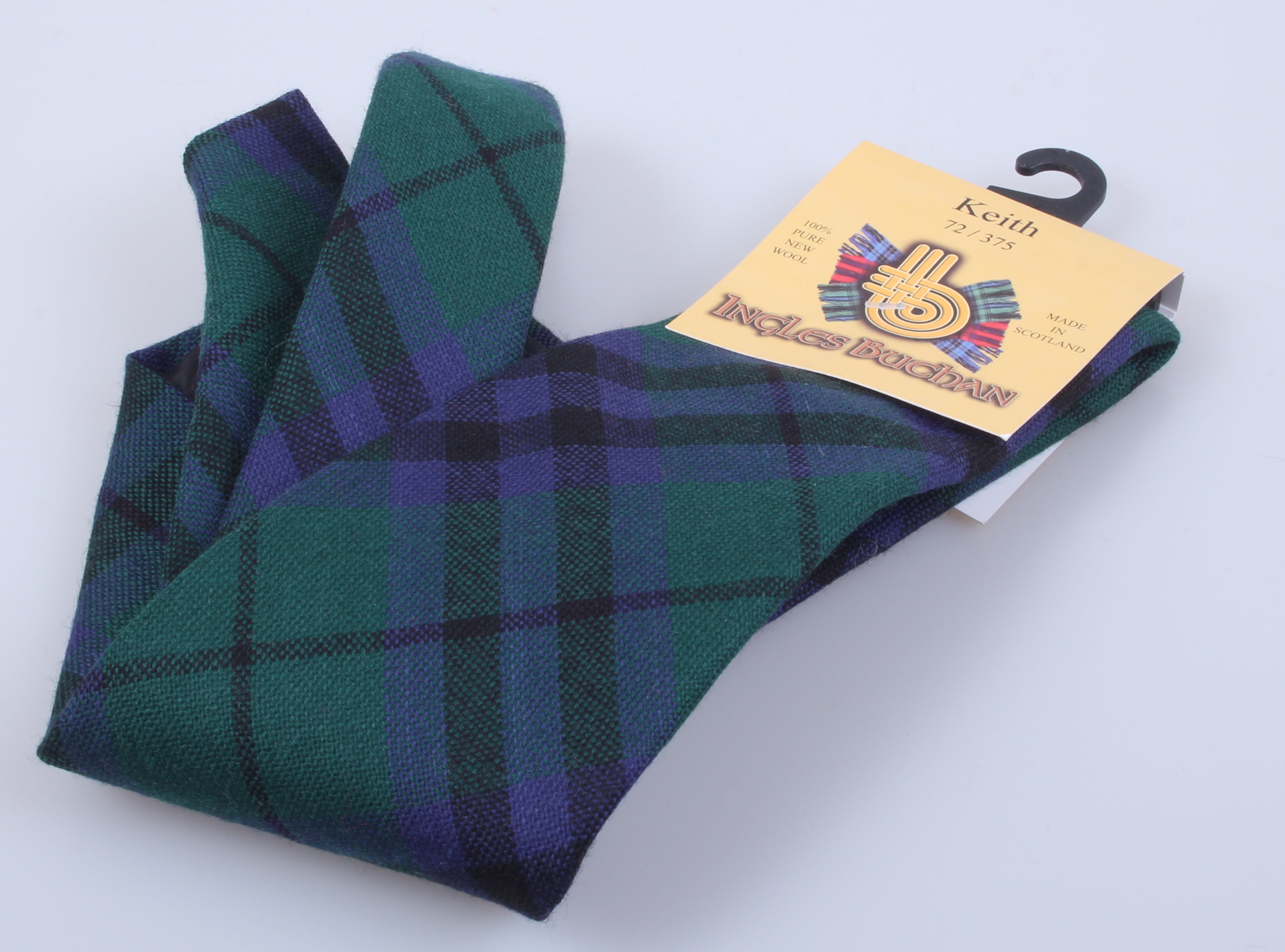 Pure Wool Tie in Keith Modern Tartan