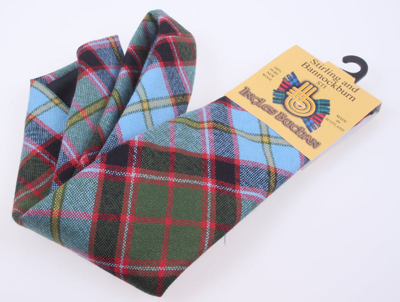 Pure Wool Tie in Stirling and Bannockburn Tartan