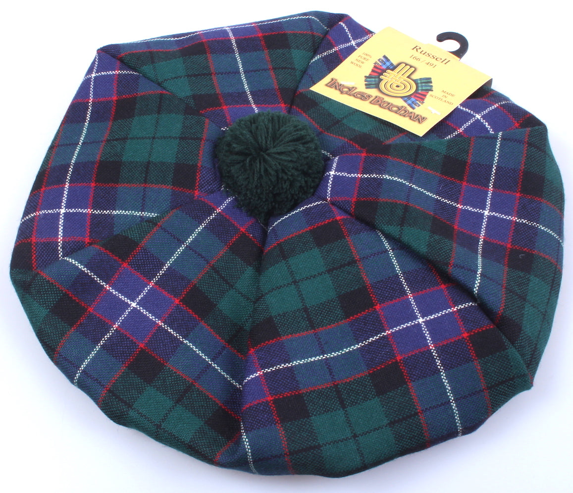 Unisex Wool Tam in Russell Modern Tartan