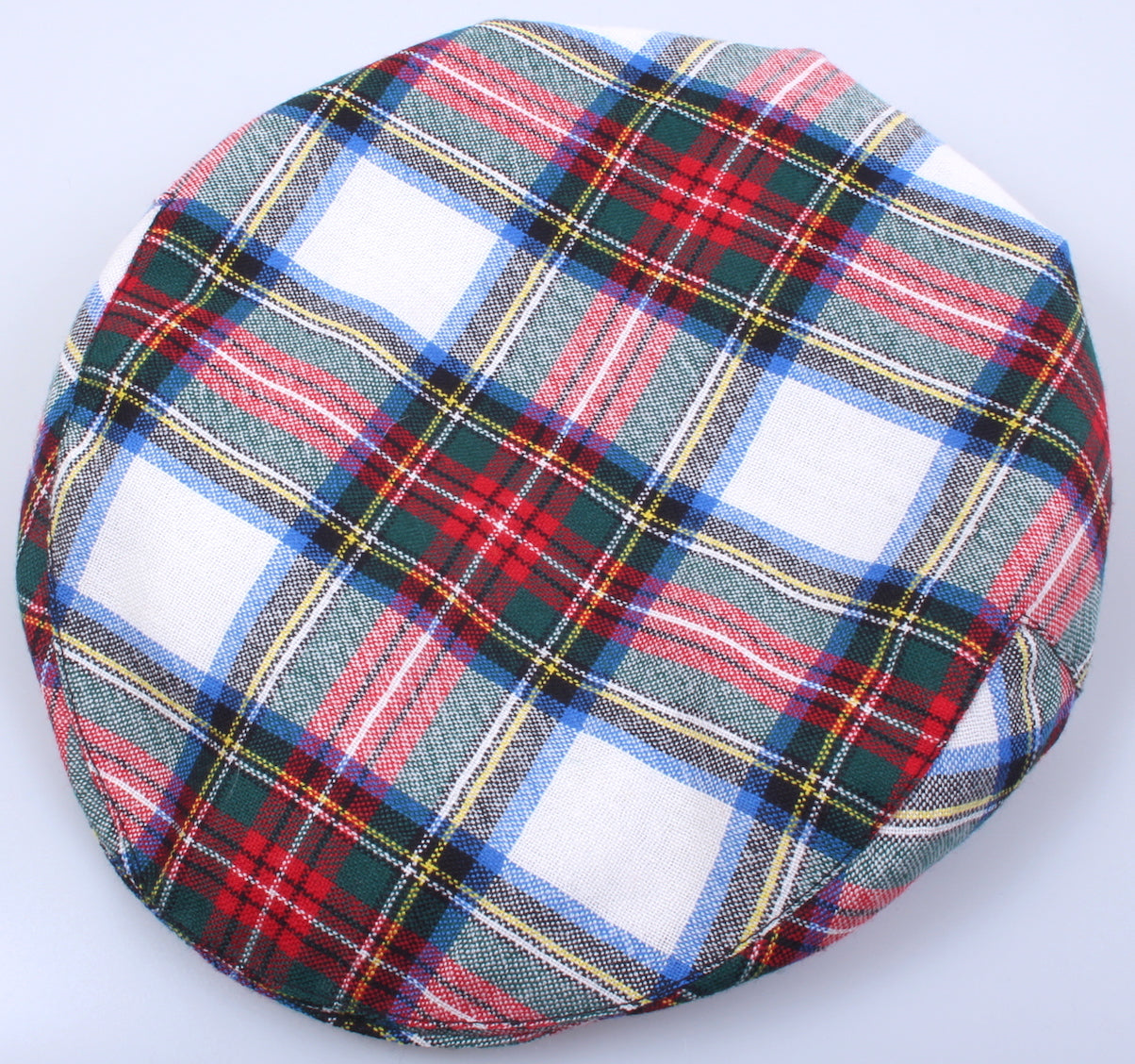 Pure Wool Golf Cap in Stewart Dress Modern Tartan