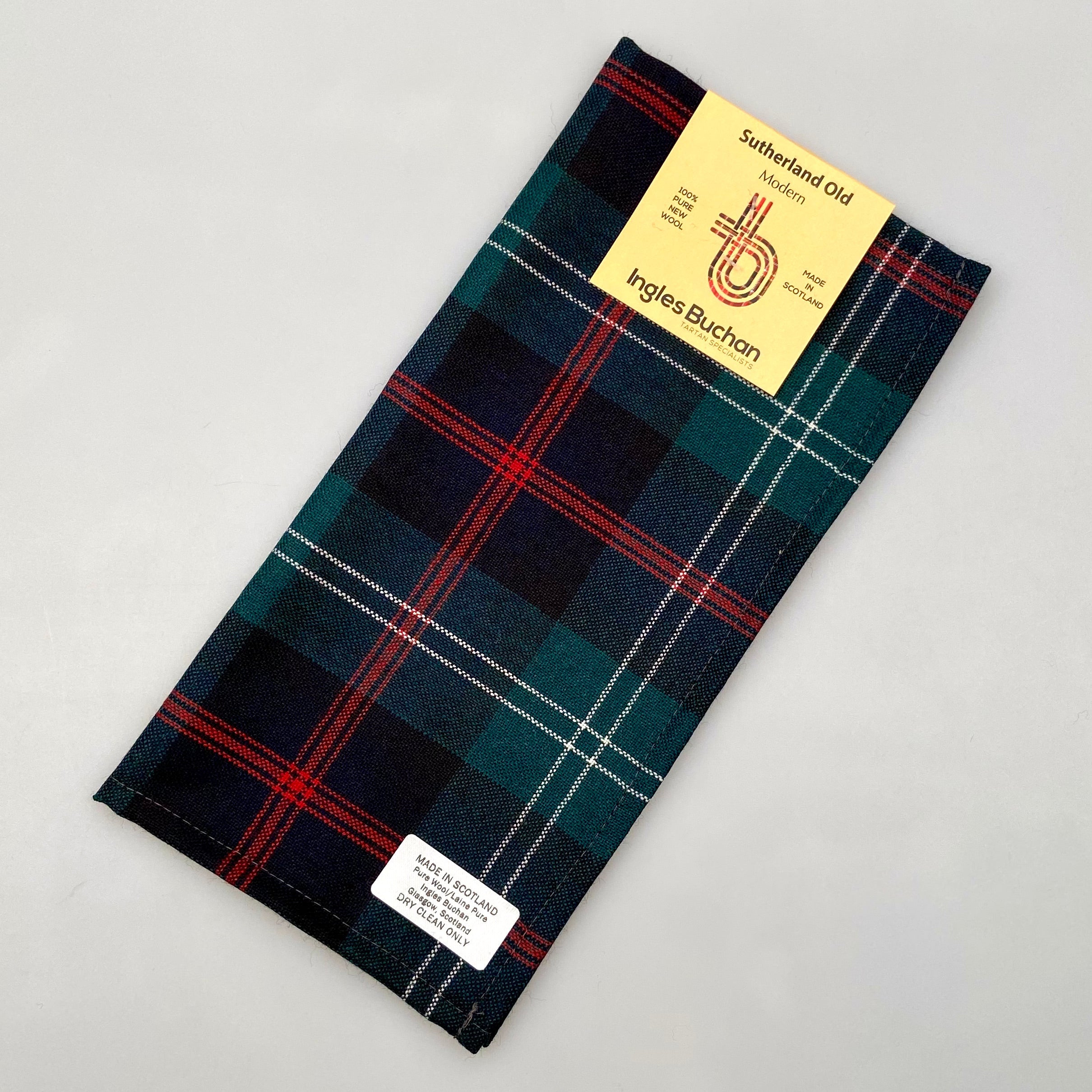 Pocket Square in Sutherland Old Modern Tartan