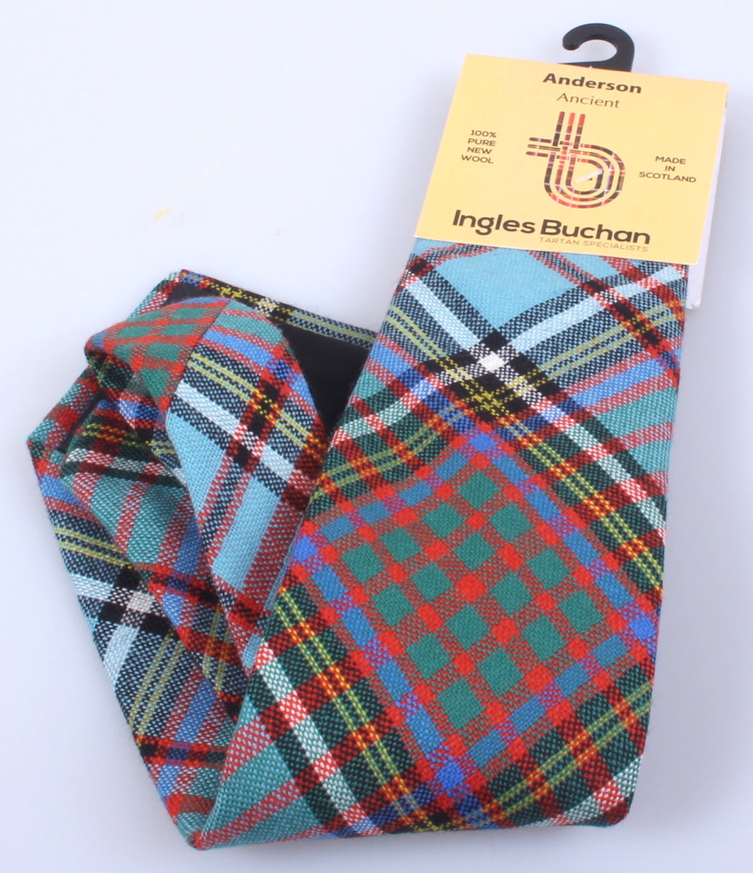 Pure Wool Tie in Anderson Ancient Tartan