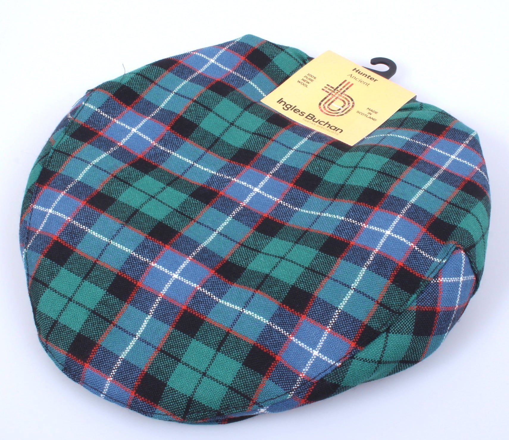 Pure Wool Golf Cap in Hunter Ancient Tartan