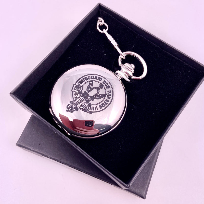 Johnstone Clan Crest Engraved Pocket Watch