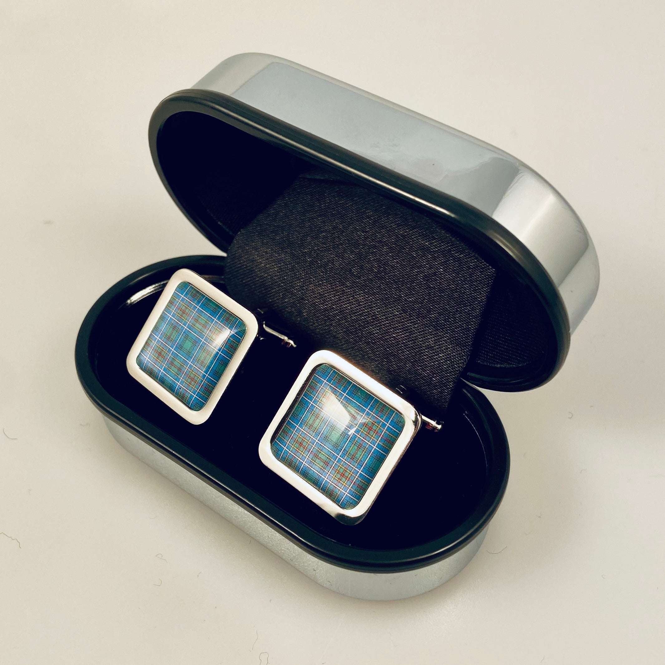 Cockburn Tartan Cufflinks - Choose Your Shape.