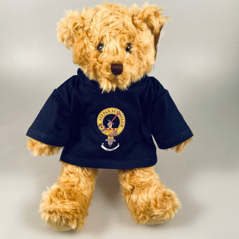 Teddy Bear with Gunn Clan Crest Hoody Top