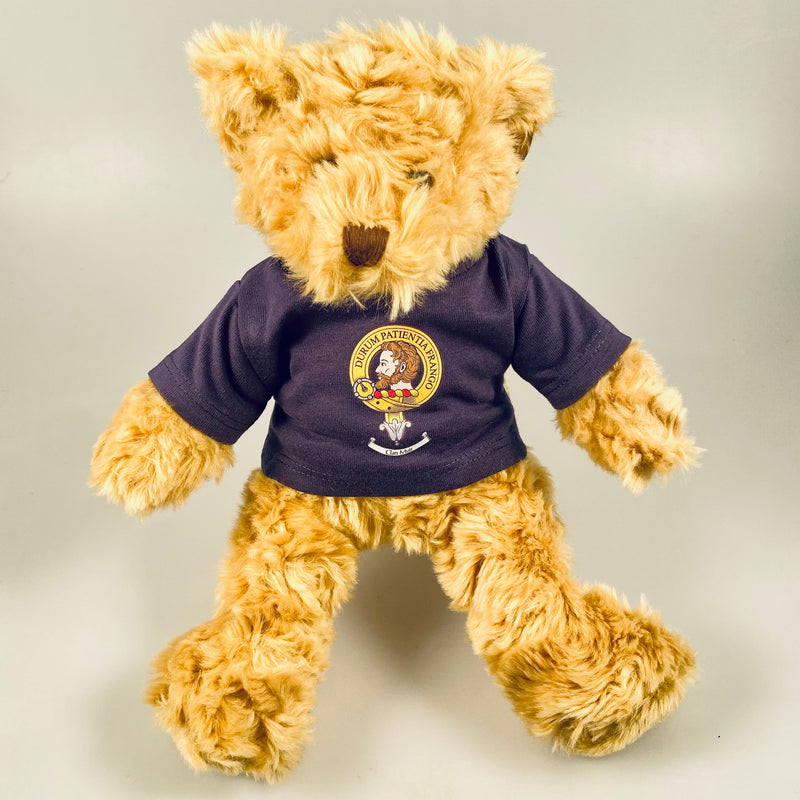 Teddy Bear with Muir Clan Crest Hoody Top