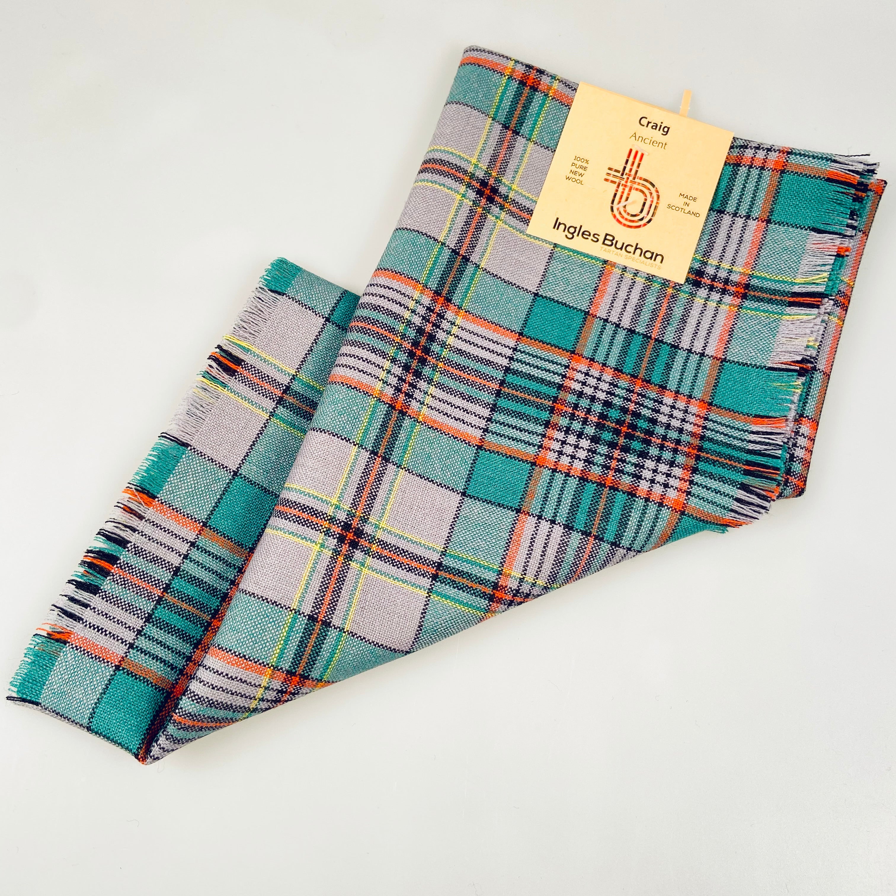 Craig Ancient Tartan Wool Headscarf.