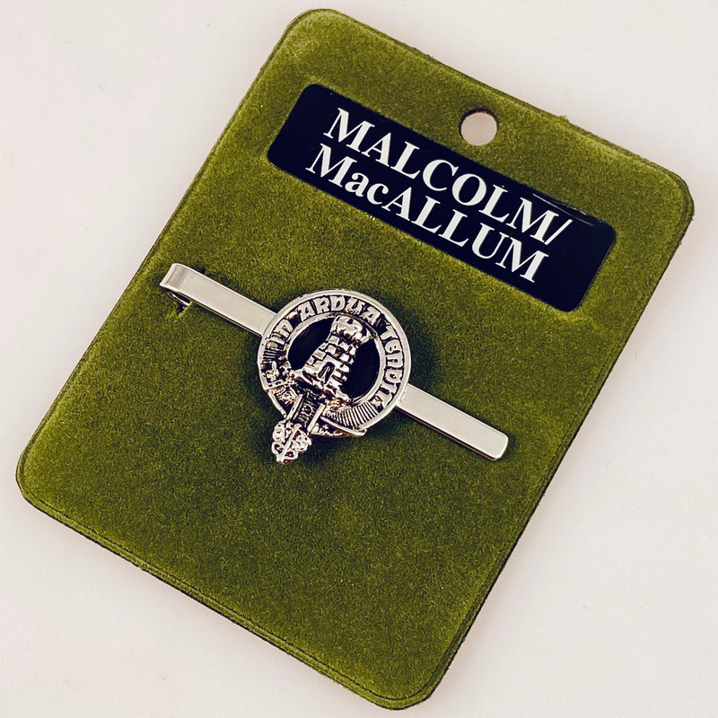 MacCallum Clan Crest Pewter Tie Slide