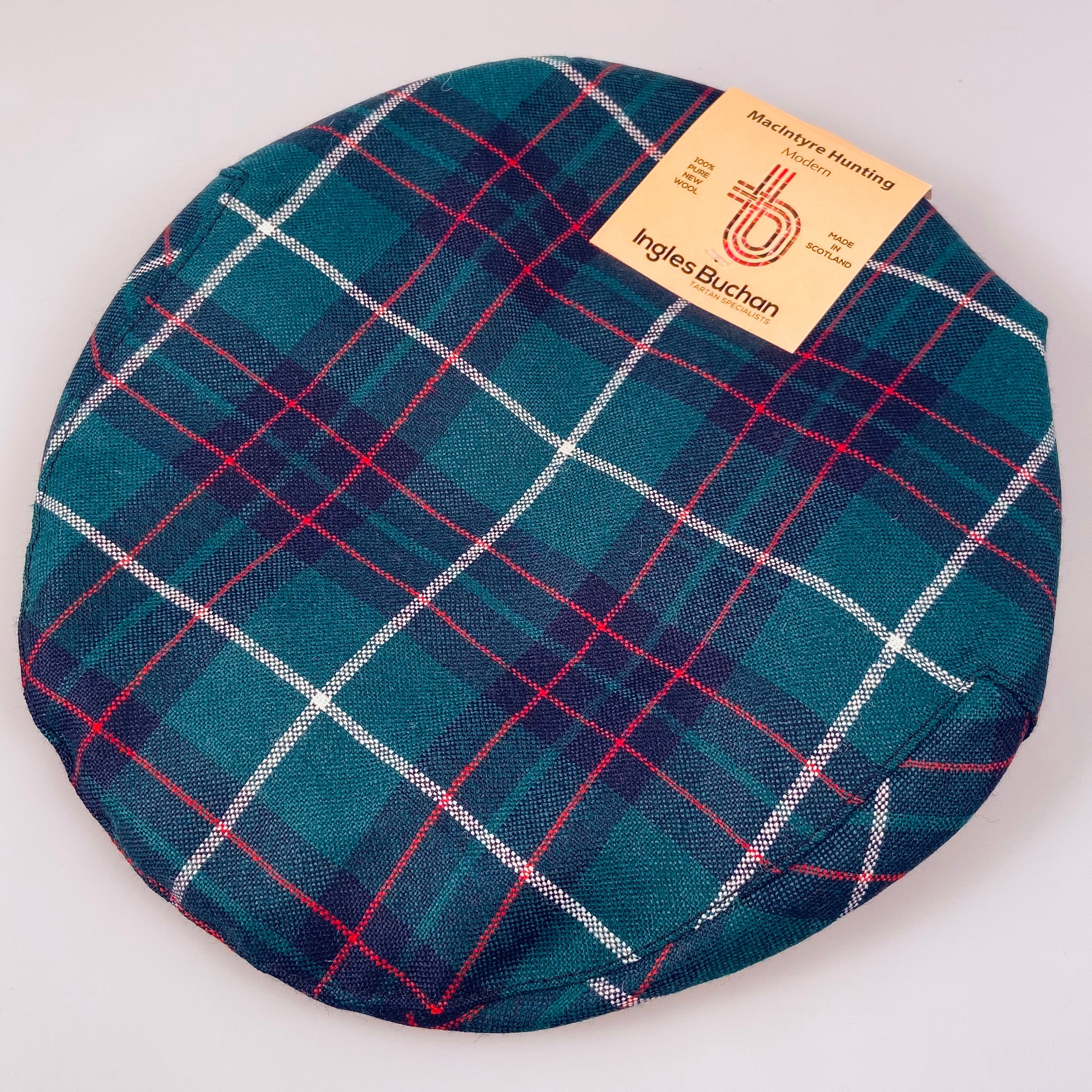 Pure Wool Golf Cap in MacIntyre Hunting Modern Tartan