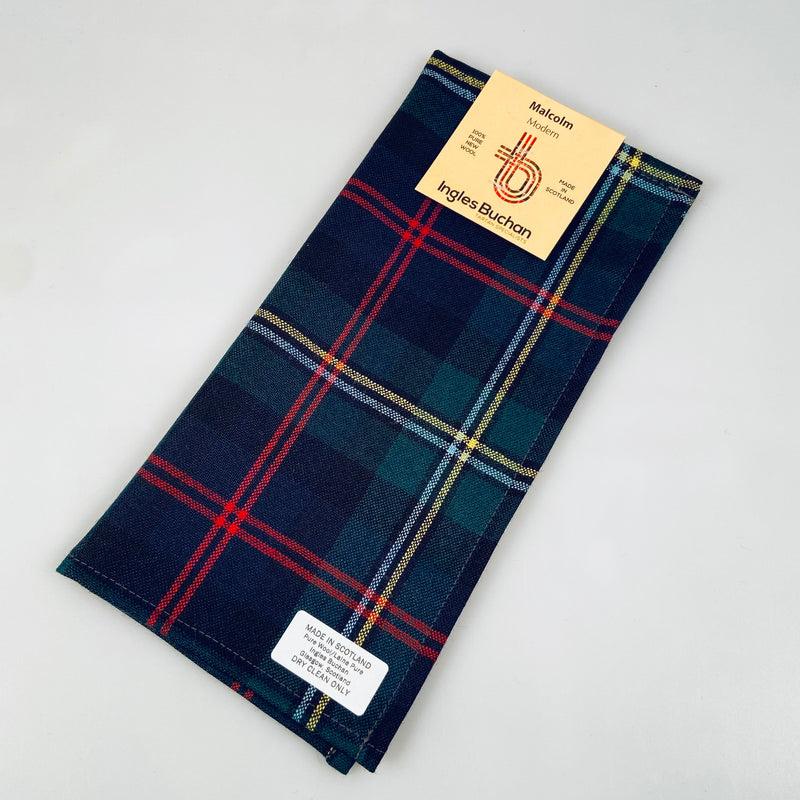 Wool Tartan Pocket Square in Malcolm Modern Tartan