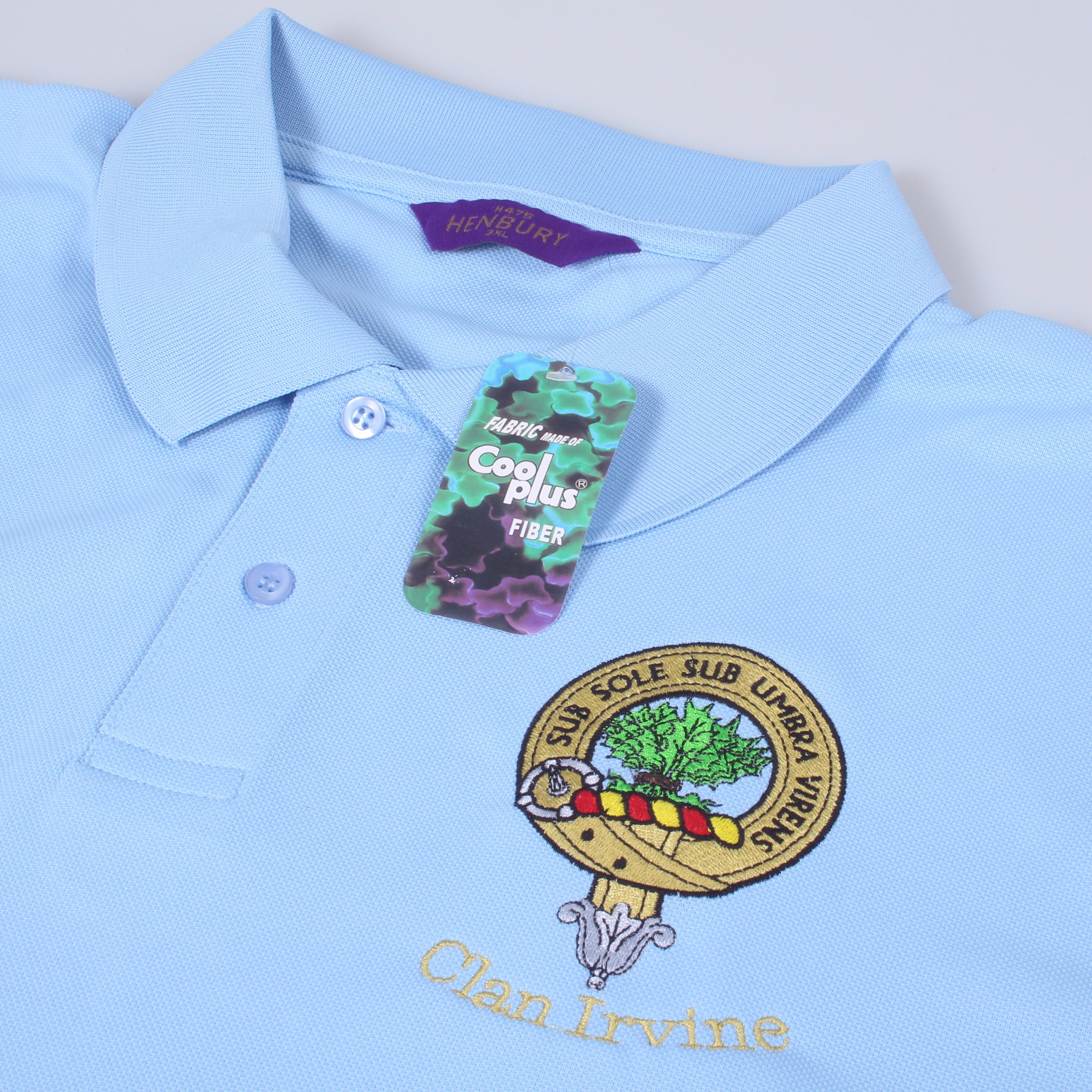 Irvine Clan Crest Embroidered Polo