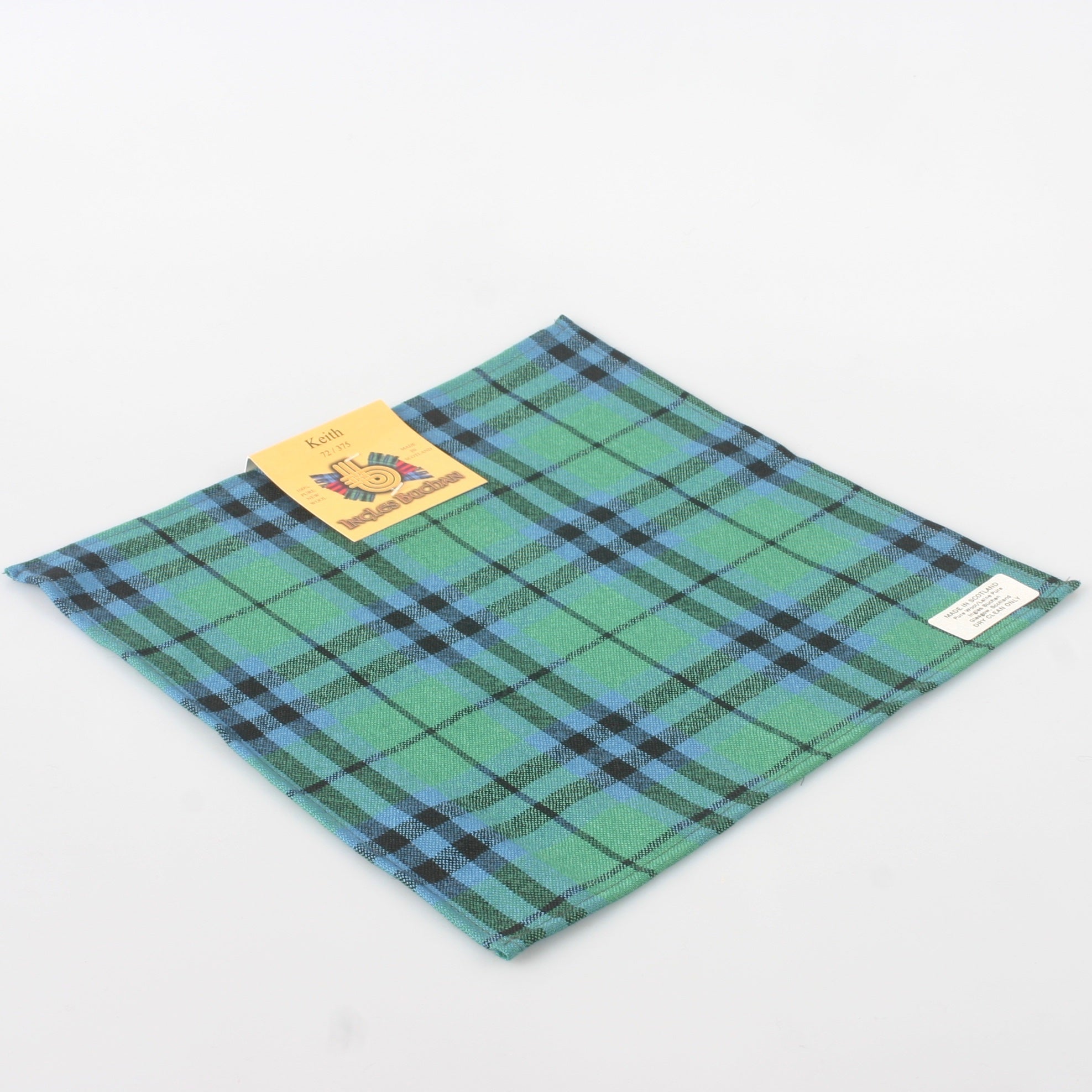 Pocket Square in Keith Ancient Tartan.