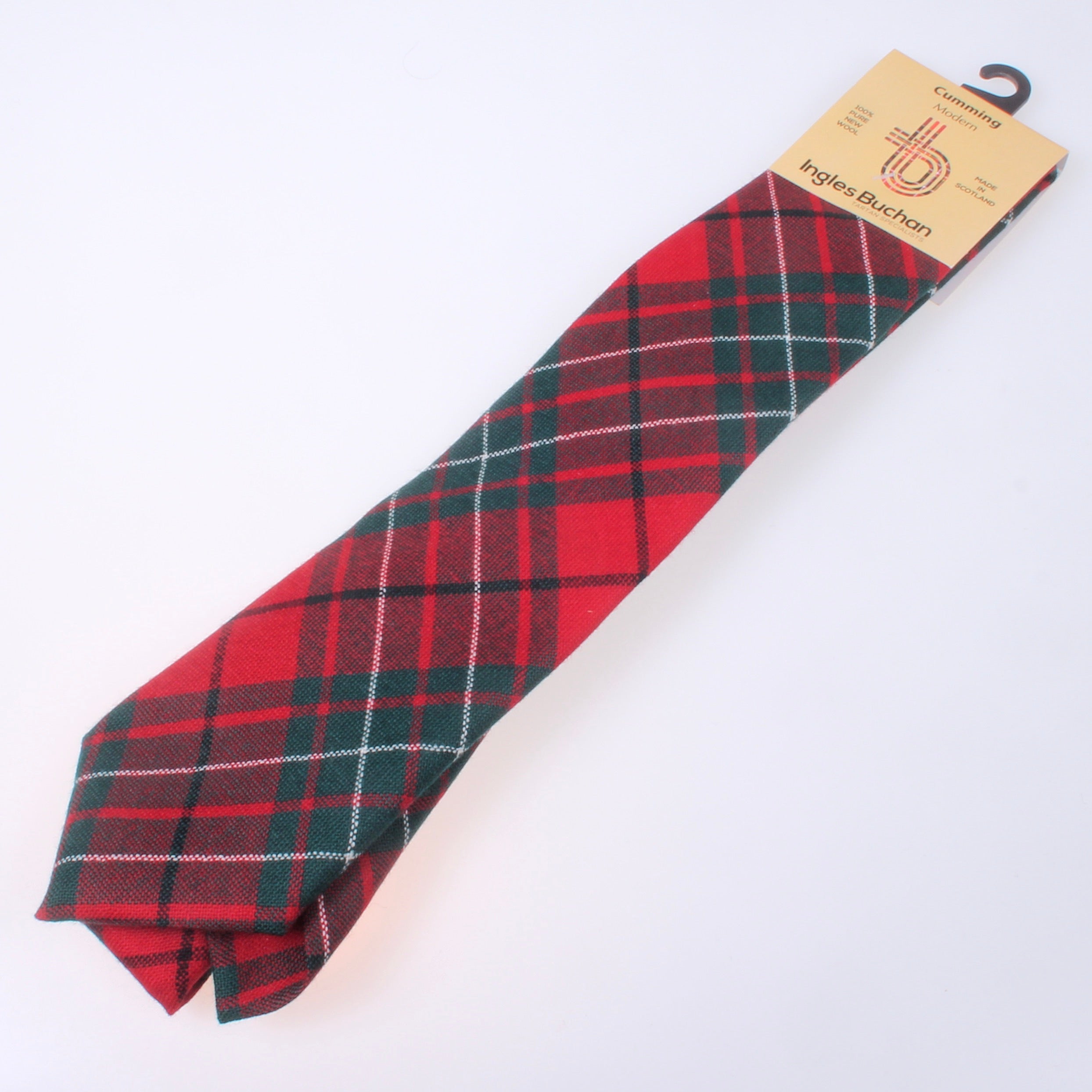 Pure Wool Tie in Cumming Modern Tartan