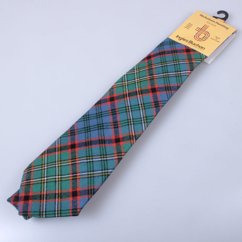 Pure Wool Tie in Nicolson Hunting Ancient Tartan