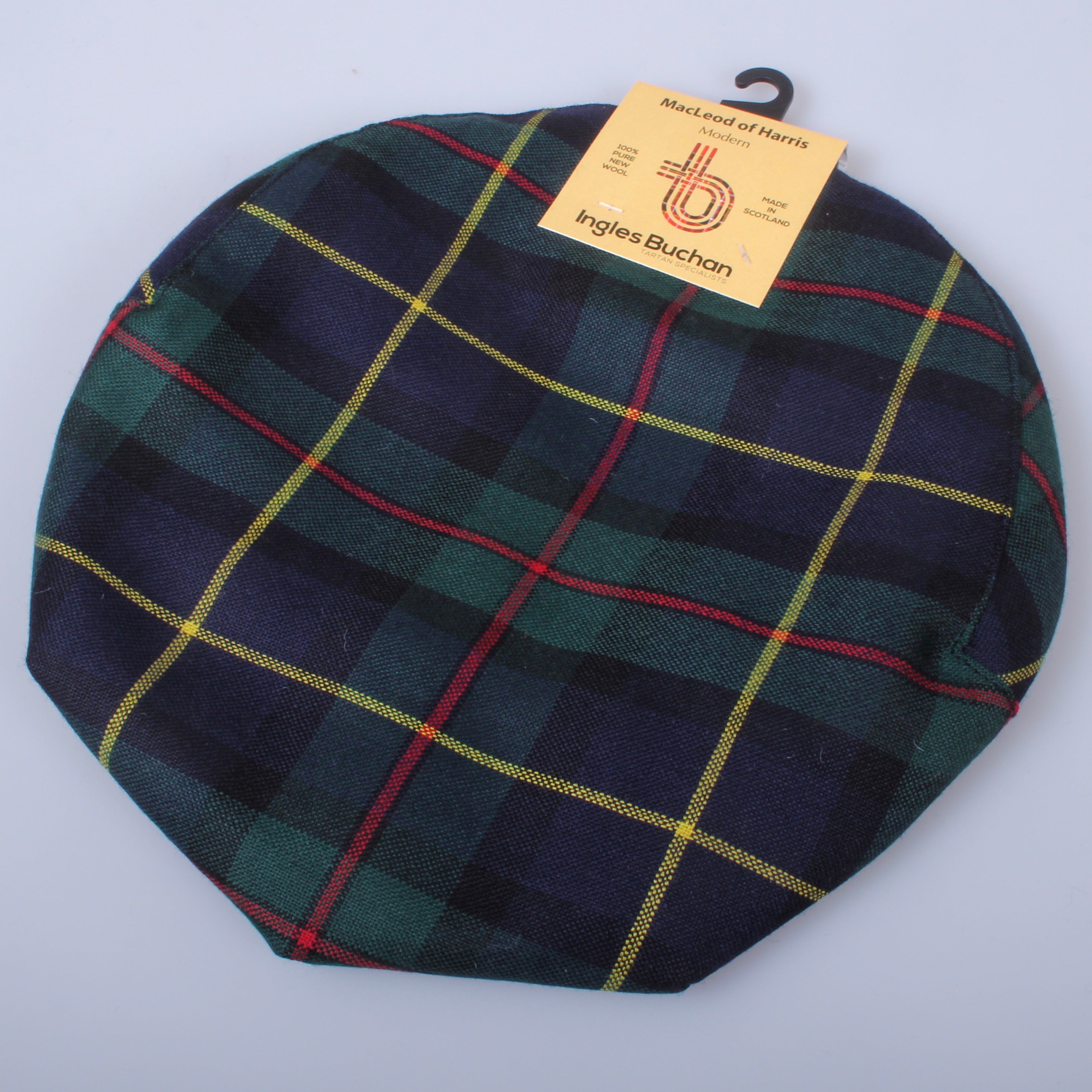 Pure Wool Golf Cap in MacLeod of Harris Modern Tartan