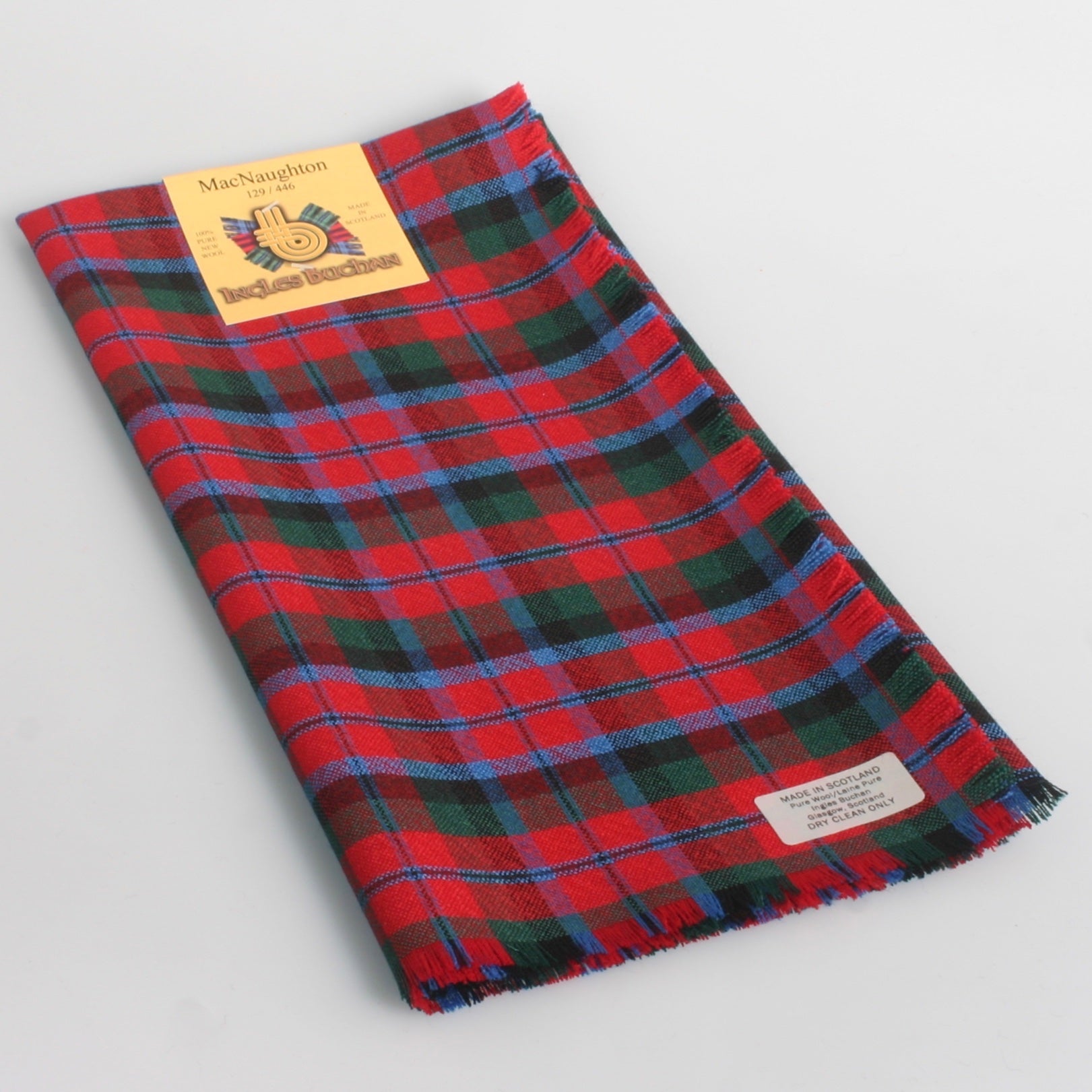 MacNaughton Modern Tartan Wool Headscarf