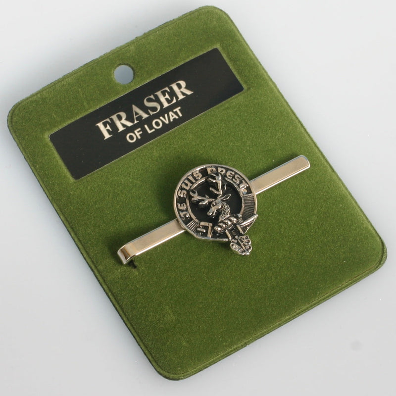 Fraser of Lovat Clan Crest Pewter Tie Slide