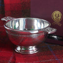 Hamilton Clan Crest Quaich with Gold Trim