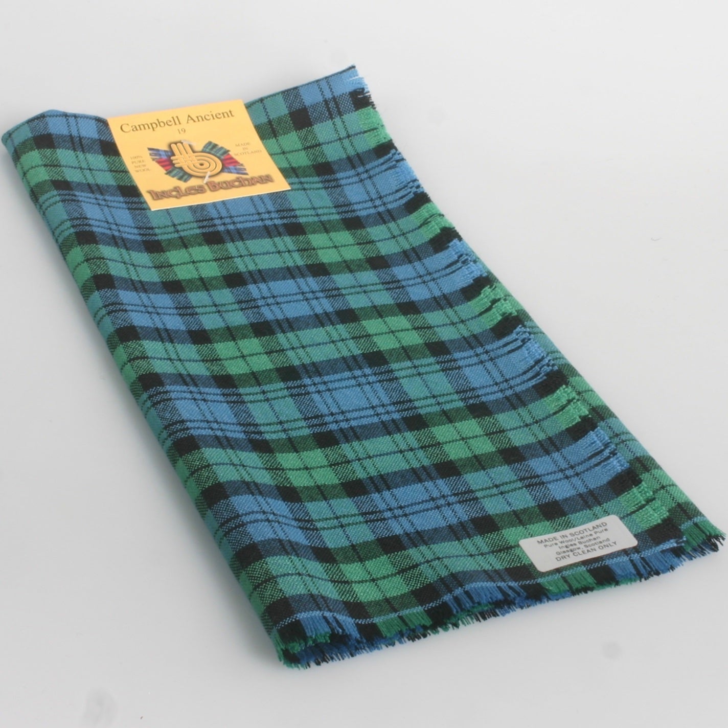 Campbell Ancient Tartan Wool Headscarf.