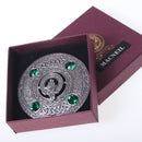 MacNeil Clan Crest Pewter Plaid Brooch