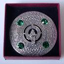 MacNeil Clan Crest Pewter Plaid Brooch