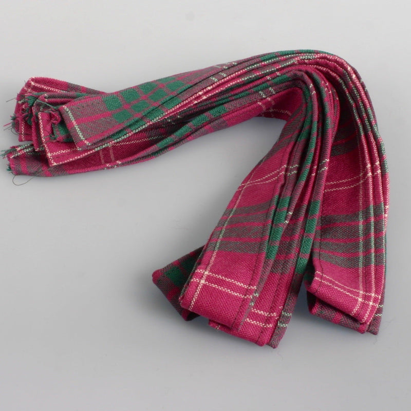 Wool Strip Ribbon in Crawford Ancient Tartan - 5 Strips, Choose your Width