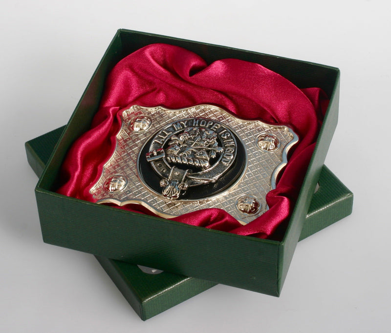 Fraser Pewter Clan Crest Buckle For Kilt Belts