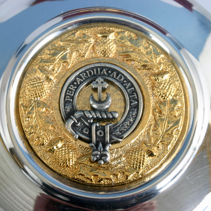 Hannay Clan Crest Pewter Sporran Flask