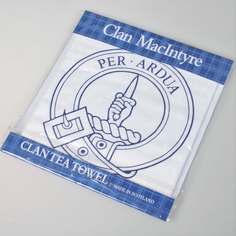 MacIntyre Clan Crest Tea Towel (To Clear)