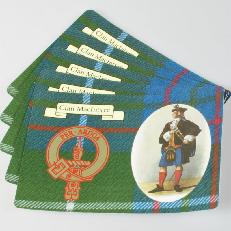 MacIntyre Clan Crest and Tartan Postcard 5 pack (to clear)