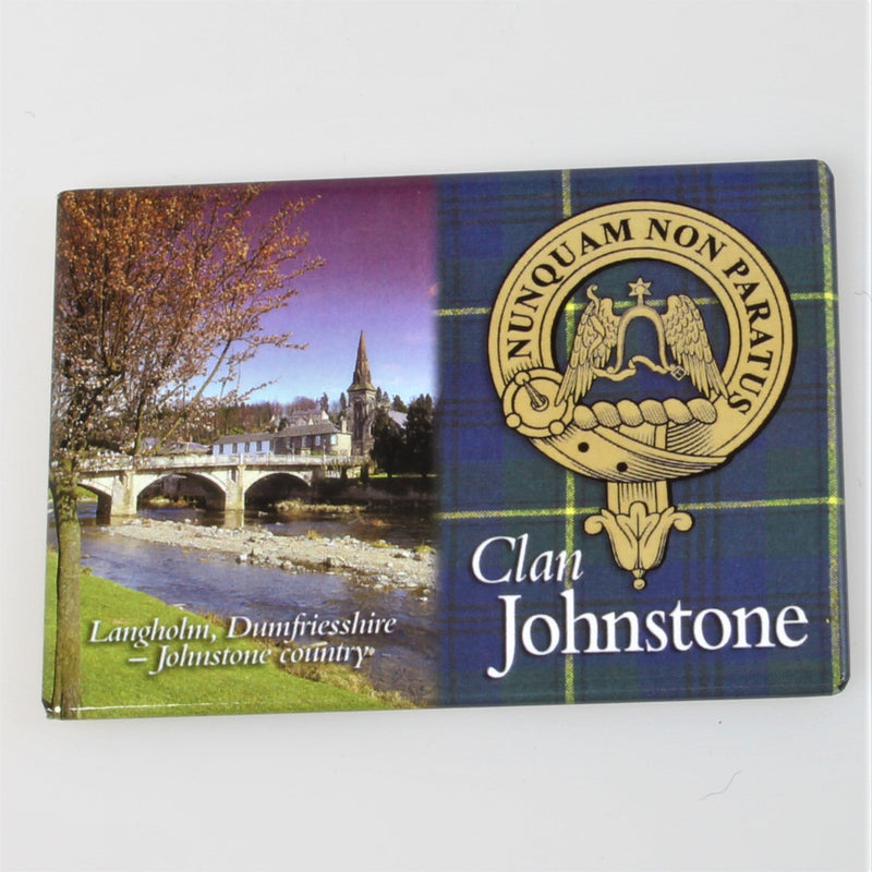 Johnstone Clan Crest Fridge Magnet