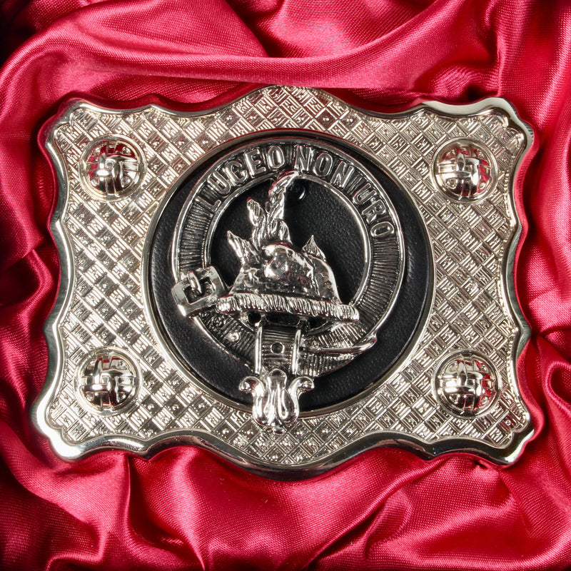 Mackenzie Pewter Clan Crest Buckle For Kilt Belts