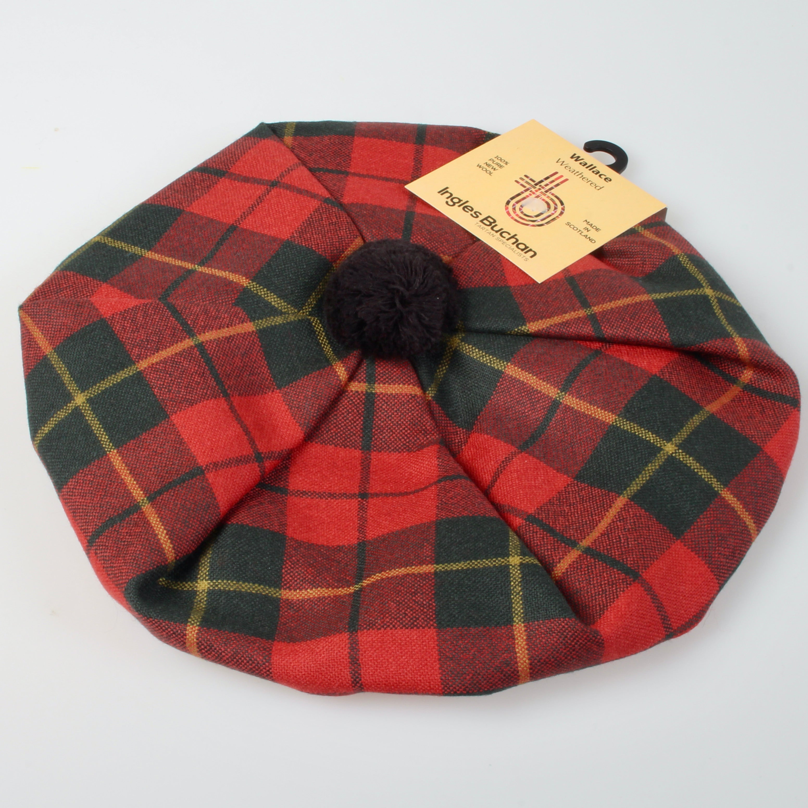 Wallace Weathered Wool Tartan Tam