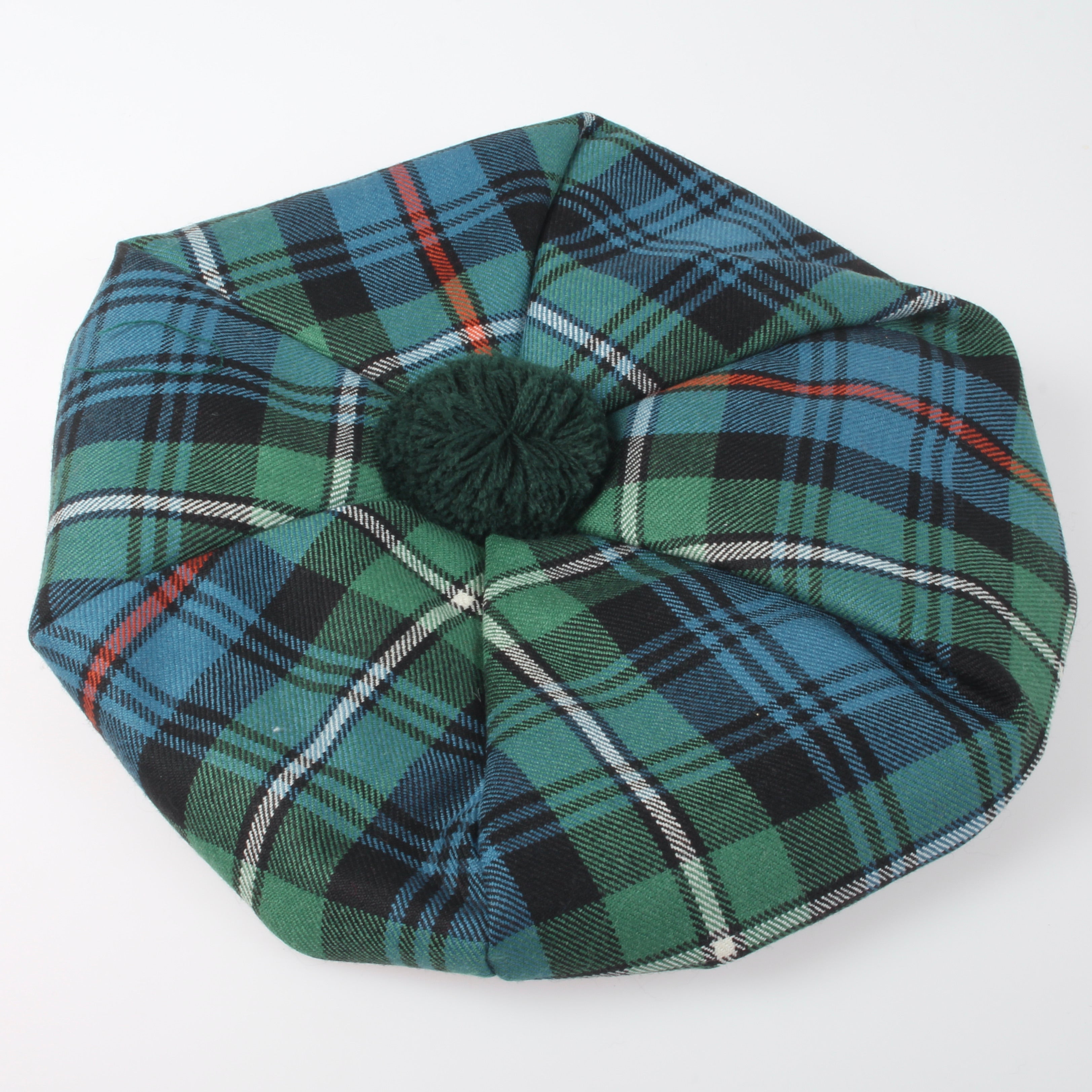 Luxury Unisex Wool Tam in MacKenzie Hunting Ancient Tartan