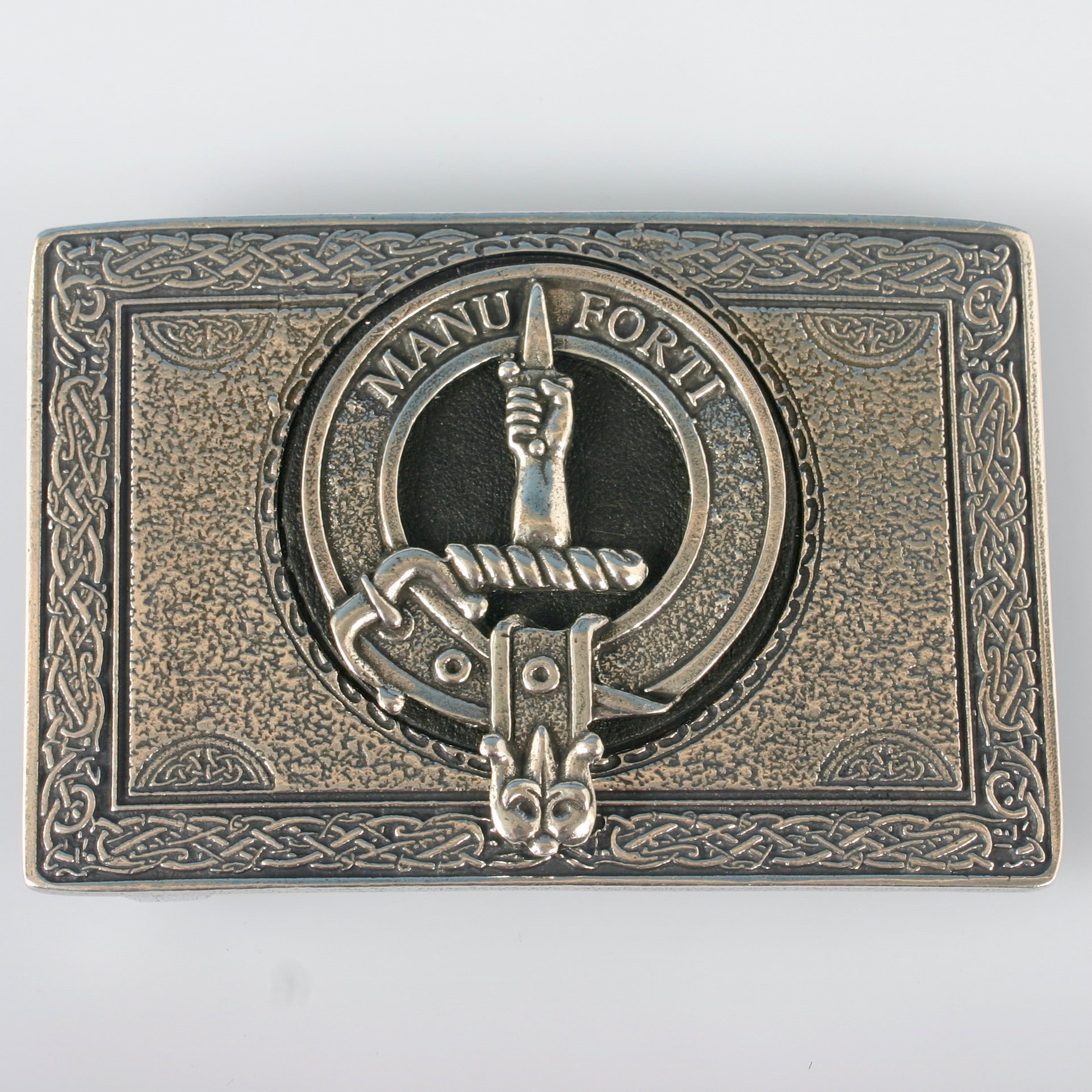 MacKay Pewter Clan Crest Buckle For Kilt Belts